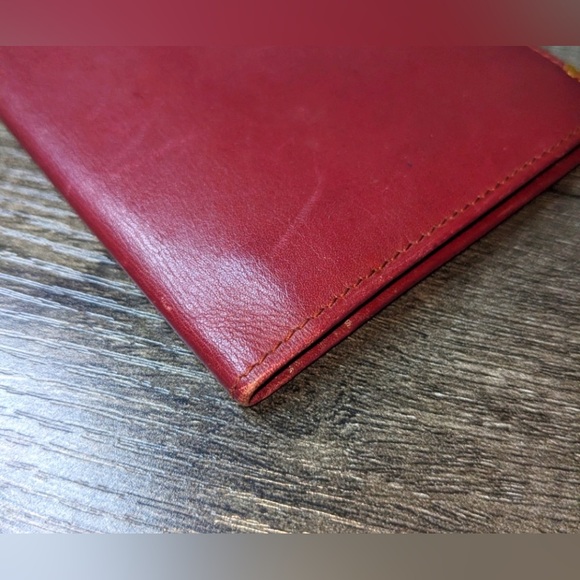 Cartier | Must De Cartier Burgundy Leather "Double C" Logo Long Bifold Wallet - Picture 9 of 11
